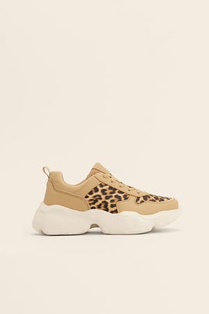 Leopard Sneakersy W Lamparcie Cętki