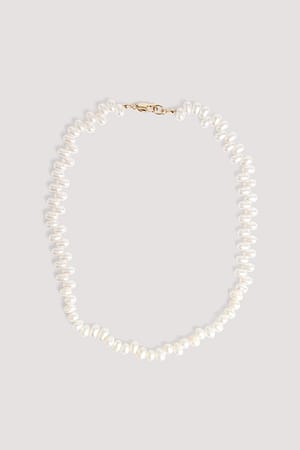 White Naszyjnik z perłami